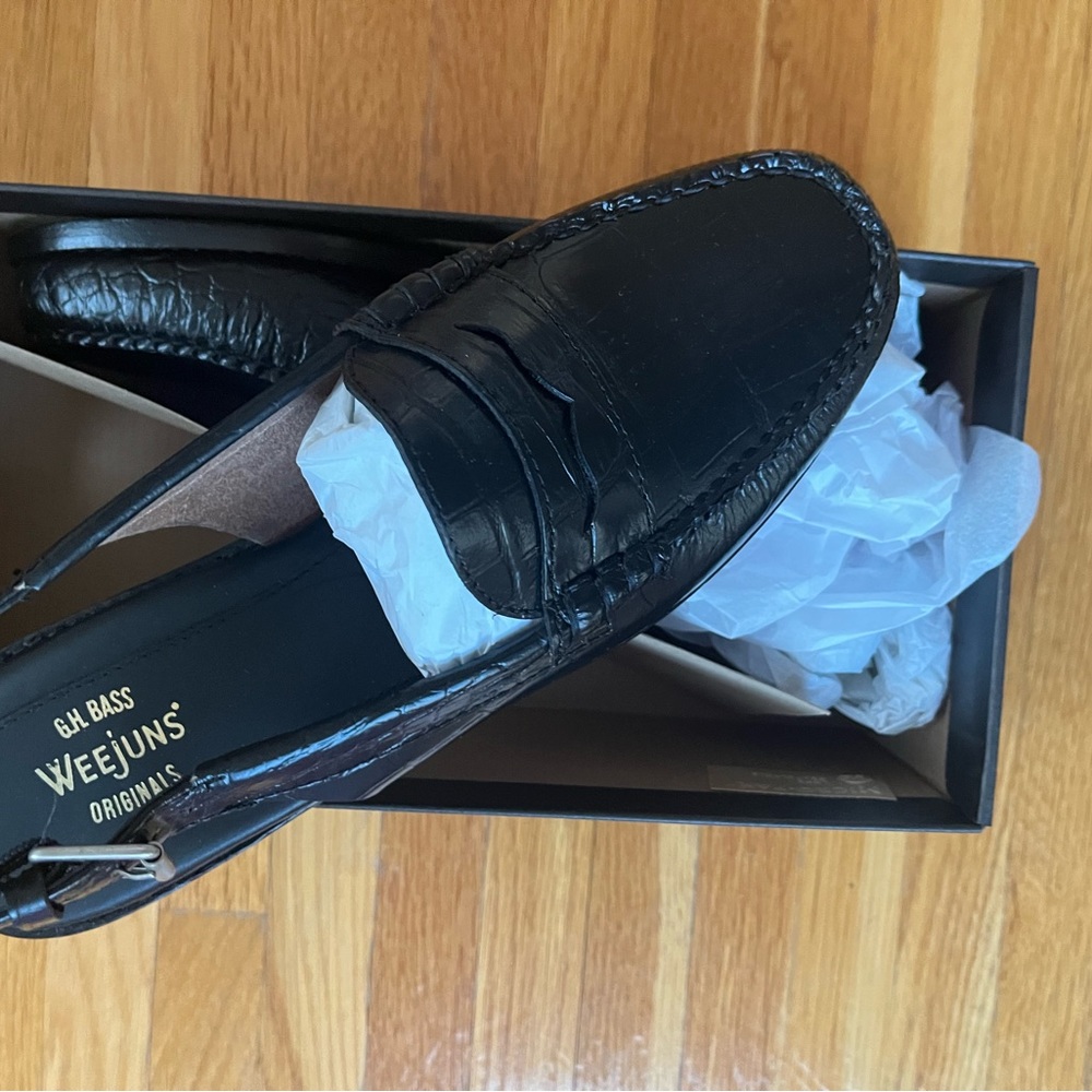 Bass Slides (Whitney croc embossed)